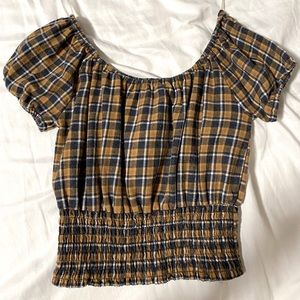 Off the shoulder crop top